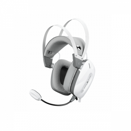 WHITE SHARK GH-2446W GOTTAN-W  vez.nélk. gamer fejhallgató mikrofonnal, fehér