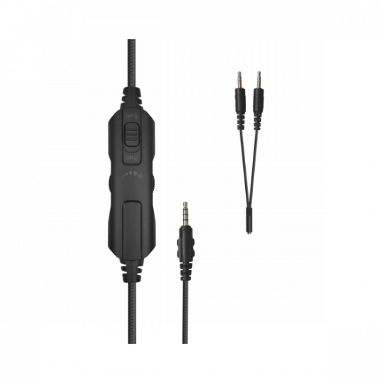 WHITE SHARK GH-2540W ELEPHANT-W  vezetékes gamer fejhallgató mikrofonnal, fehér