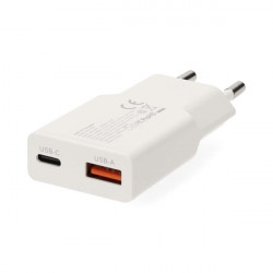 Nedis WCHA20WT gyorstöltő USB-A / USB-C töltő, PD3.0, 20W