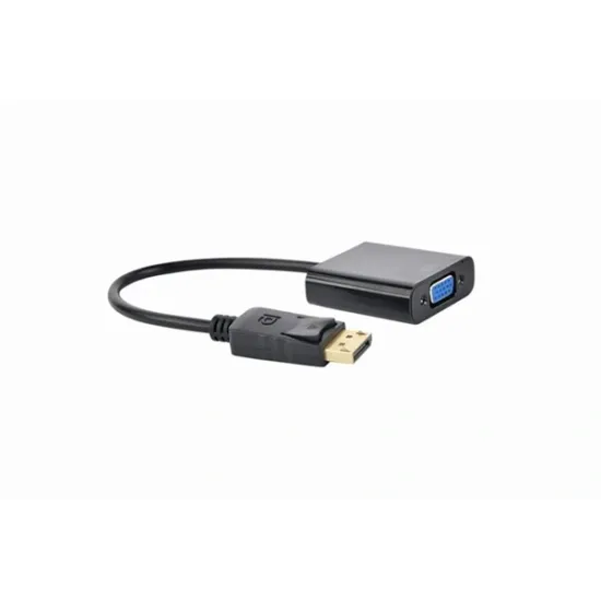 GEMBIRD Adapter DisplayPort 1.1a DP - VGA, 1080p@60Hz, M/F, 0,1m, fekete