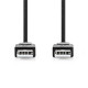 Nedis CCGL60000BK20 USB A apa - USB-A apa kábel, USB2.0, hossz: 2m