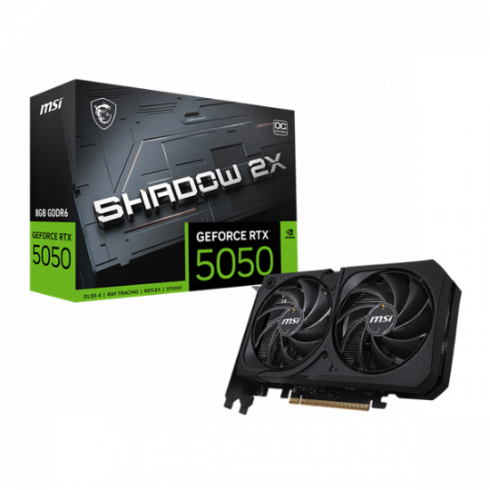 MSI Videokártya PCI-Ex16x nVIDIA RTX 5050 SHADOW 2X 8GB DDR6 OC BULK