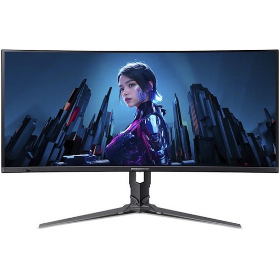 ACER OLED Monitor X34X5bmiiphuzx 34", Curved 1800R QHD 21:9 , 0,01ms, 240hz, 1000nits, 2xHDMI, DP, Type-C, MM, fekete