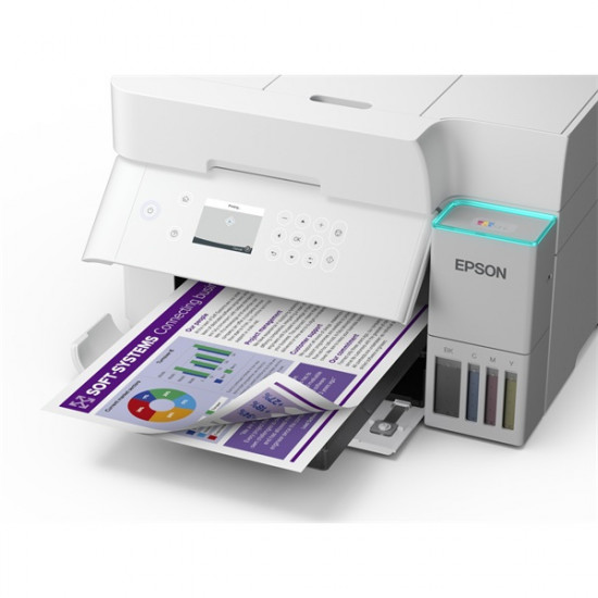 EPSON Tintasugaras nyomtató - EcoTank L6376 (A4, MFP, színes,4800x1200 DPI, 33 lap/perc, duplex, ADF, USB/LAN/Wifi)