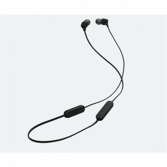 JBL T135BT BLK, vezeték nélküli fülhallgató, fekete, Bluetooth, 25 óra üzrmidő, JBL Pure Bass, kihangosítás