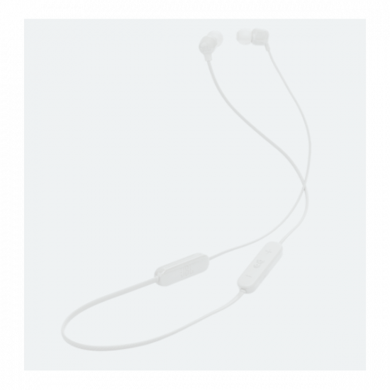 JBL T135BT WHT, vezeték nélküli fülhallgató, fehér, Bluetooth, 16 óra üzrmidő, JBL Pure Bass,