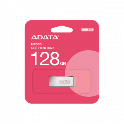 ADATA Pendrive 128GB, UR350 USB 3.2, fémházas, barna