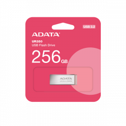 ADATA Pendrive 256GB, UR350 USB 3.2, fémházas, barna