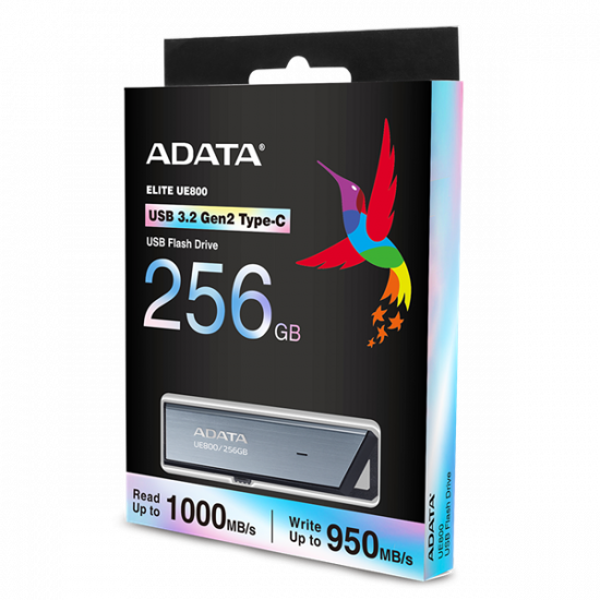 ADATA Pendrive 256GB, UE800, USB 3.2, Type-C