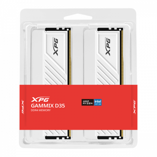 ADATA Memória DDR4 32GB 3200Mhz DIMM XPG XMP GAMMIX D35 (Kit of 2), White