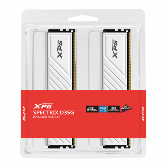 ADATA Memória DDR4 32GB 3200Mhz DIMM XPG XMP  RGB GAMMIX D35 (Kit of 2), White