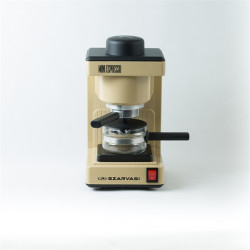 Szarvasi SZV-612/3 Mini presszókávéfőző, drapp,  800W,  2 / 6 személyes kivitel, üveg kiöntő edény, zárócsavar