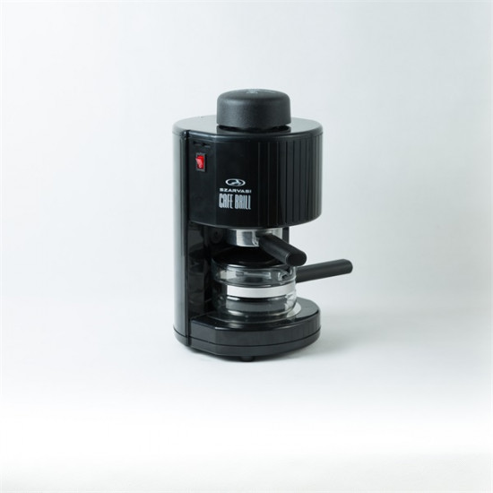 Szarvasi SZV-623 Cafe Brill presszókávéfőző, fekete, 800W, 3,04 bar, 0,4 L víztartály, üveg kiöntő, időkapcsoló