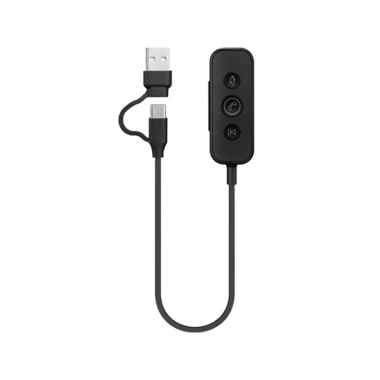 SANDBERG 3 in 1 Headset mikrofonnal, 3,5 mm minijack, USB-A és USB-C csatlakozó, hang szabályozás és némítás