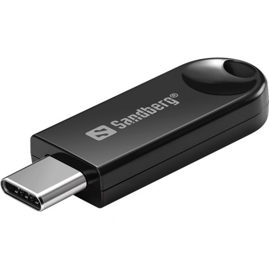 SANDBERG USB-C BT 5.3 Wireless dongle, Upgrade your PC with Bluetooth, Driver-free installation, 20m