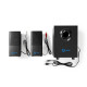 Nedis GSPR10021BK aktív gamer hangszóró 2.1, USB tápellátás, 3,5 mm jack, 30 W, Hangerőszabályozó