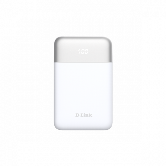 D-LINK Power Bank 10000mAh 1xUSB-C + 1xUSB Fehér, DPP-101