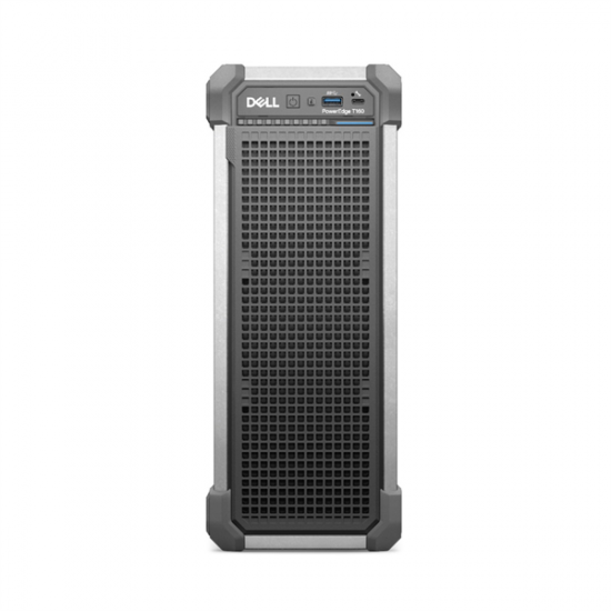 DELL ISG szerver - PE T160 torony (3x3.5"+2x2.5"), 6C 6337P 3.5GHz, 1x32GB, 1x480GB RI SSD; H355, iD9 Ba., 500W.