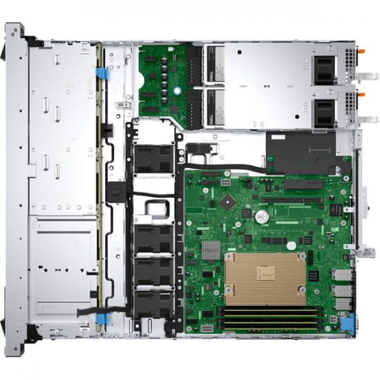 DELL ISG szerver - PE R360 rack (4x3.5"), 6C 6337P 3.5GHz, 1x32GB, 2x480GB RI SSD; H355, iD9 En., 2x700W.