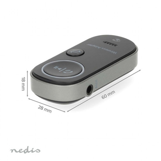 Nedis BTTC2500BK, bluetooth adó / vevő, akkumulátoros