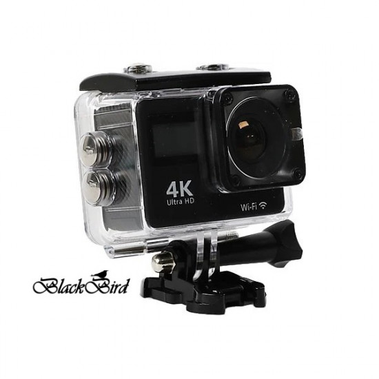BLACKBIRD Akció Kamera 4K Wifi Magyar menü, Fekete