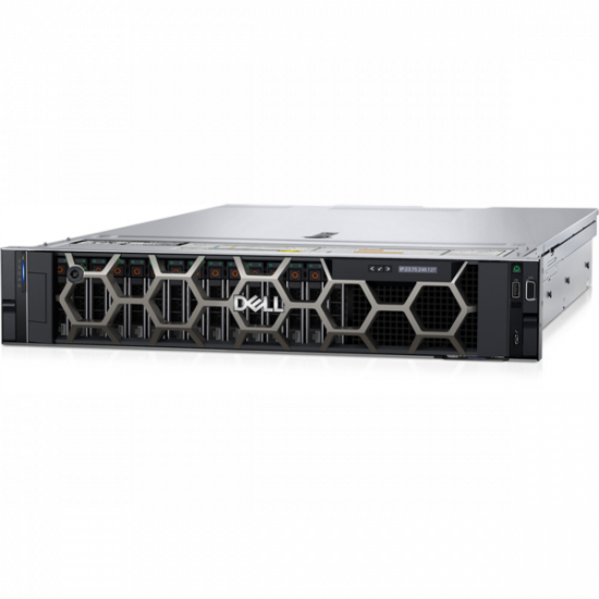 DELL ISG szerver - PE R550 rack (8x3.5"), NoCPU, NoRAM, NoHDD; H755, iD9 En., 2x700W.