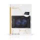 Nedis NBCR200BK notebook hűtő, 18", 2 X 140mm ventilátor, LED, 1200 rpm