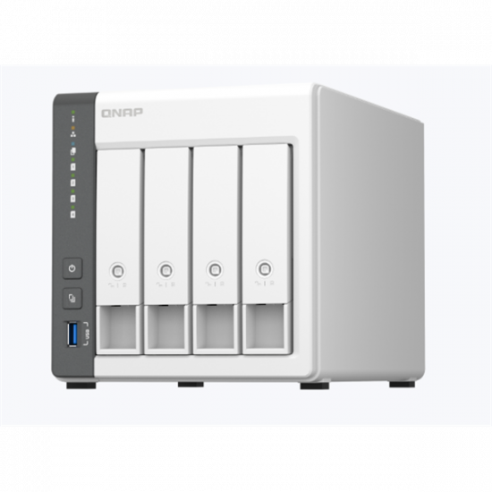 QNAP NAS 4 fiókos TS-433-4G Cortex-A55 4x2,0GHz, 1x4GB RAM, 1x2.5Gbps, 1xUSB3.2