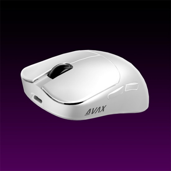 AVAX Vezeték Nélküli Egér - LW02 PRO tri-mode 1k lightweight, Gamer, fehér