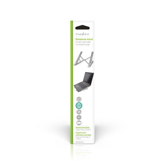Nedis NBSTND100SI összecsukható notebook / laptop állvány, 17 "