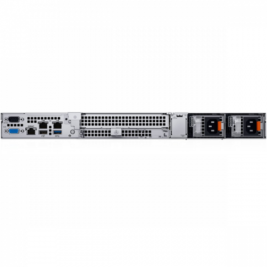 DELL ISG szerver - PE R360 rack (4x3.5"), 8C E-2468 2.6GHz, NoRAM, NoDisk; H755, iD9 Ba., 2x700W.