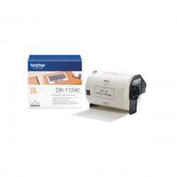 BROTHER Etikett címke DK-11240, 102mm x 51mm, Elővágott (stancolt), Fehér alapon fekete, 600 db